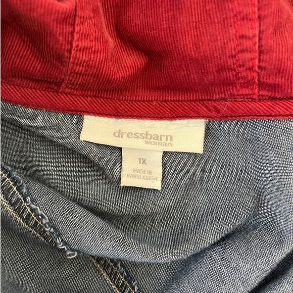 DRESS BARN |  | Women's Lightweight Denim Jean Jacket with Hood | Size 1X - Picture 6 of 8